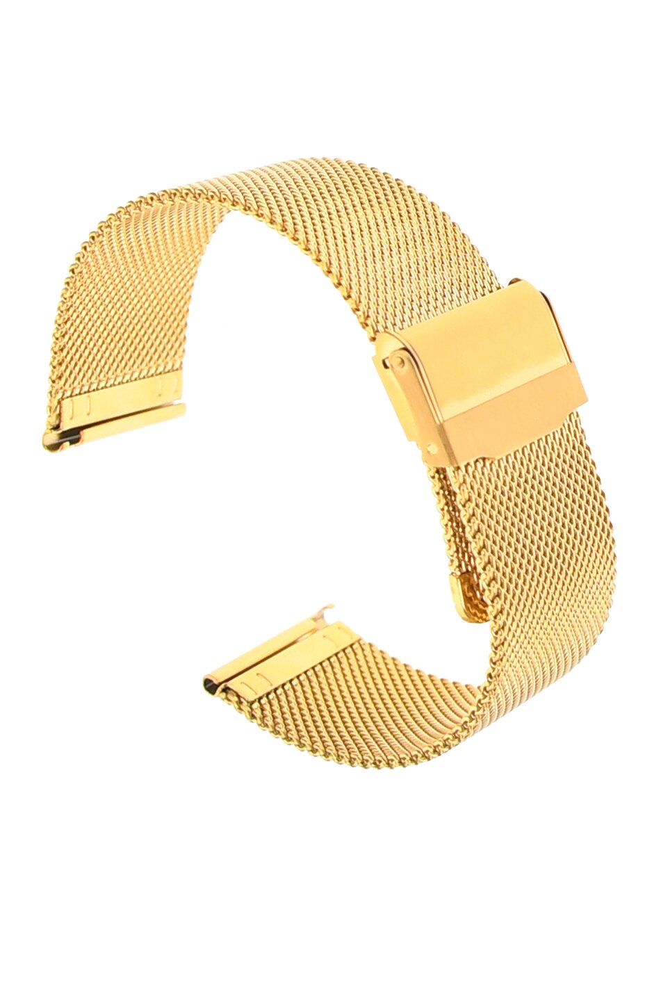 Curea de ceas din metal, 24 mm x 18 cm, auriu - 606X24G