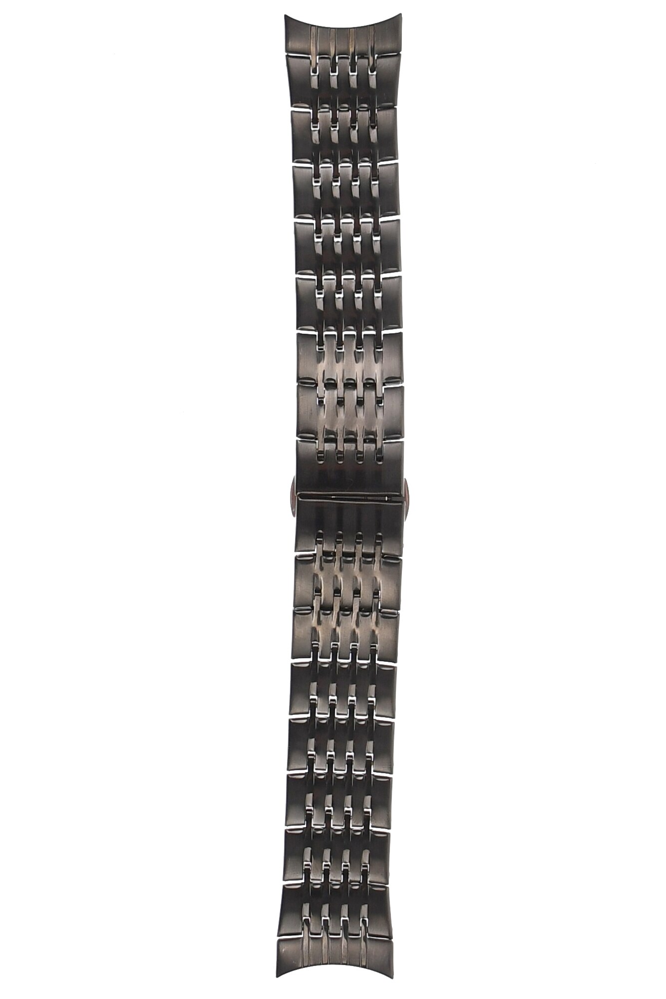 Curea de ceas din metal, 22 mm x 18 cm, negru