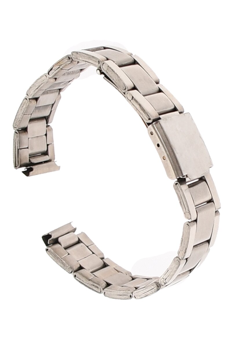 Curea de ceas din metal, 12 mm x 16 cm, argintiu