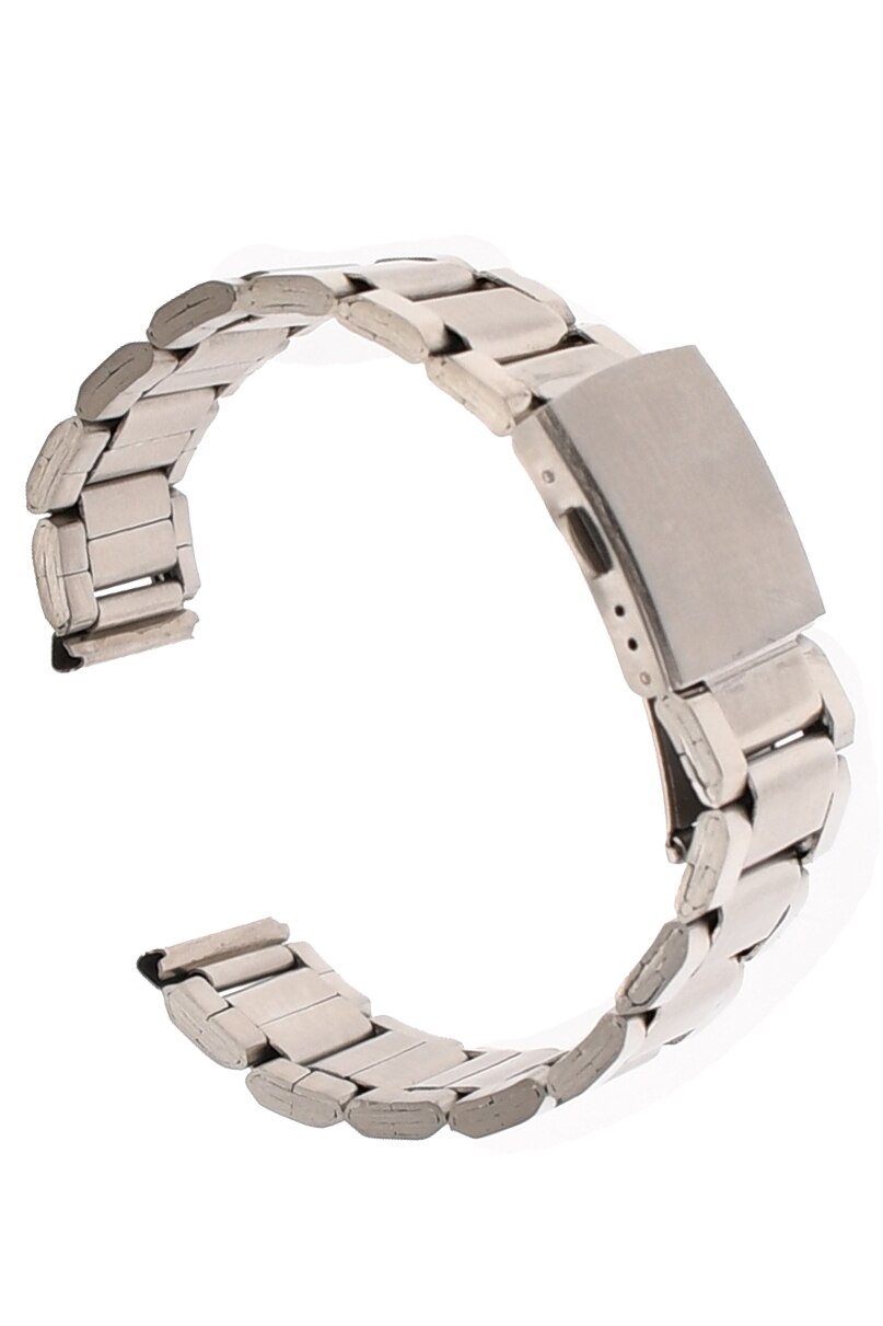 Curea de ceas din metal, 20 mm x 18 cm, argintiu - 605X20SLV