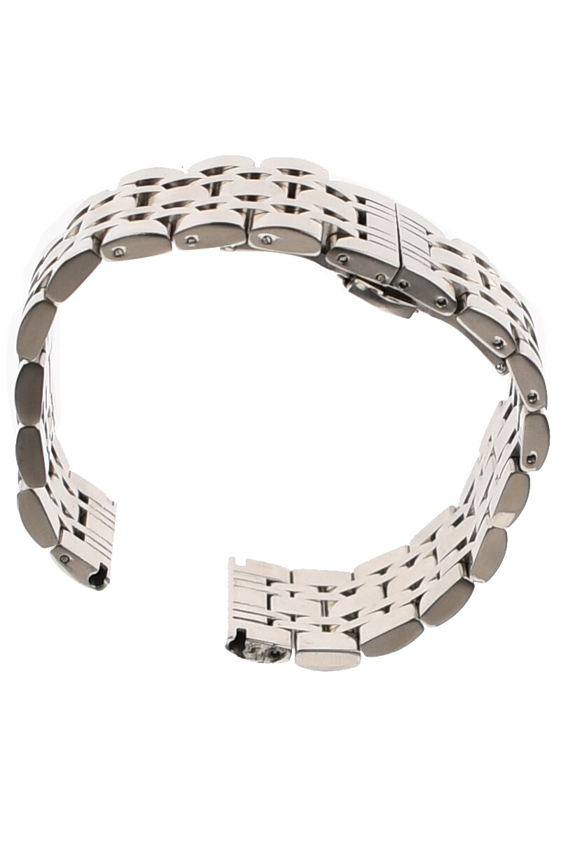 Curea de ceas din metal, 20 mm x 18 cm, argintiu