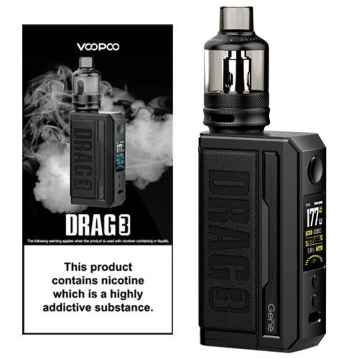 Kit Tigara Electronica Voopoo Drag 3 - Classic Black - eMAG.ro