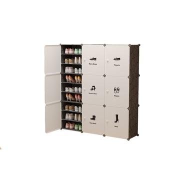 Pantofar modular, Naimeed D3388, culoare Negru/Alb, 111 x 111 x 37 cm Pantofar modular, Naimeed D3388, culoare Negru/Alb, 111 x 111 x 37 cm