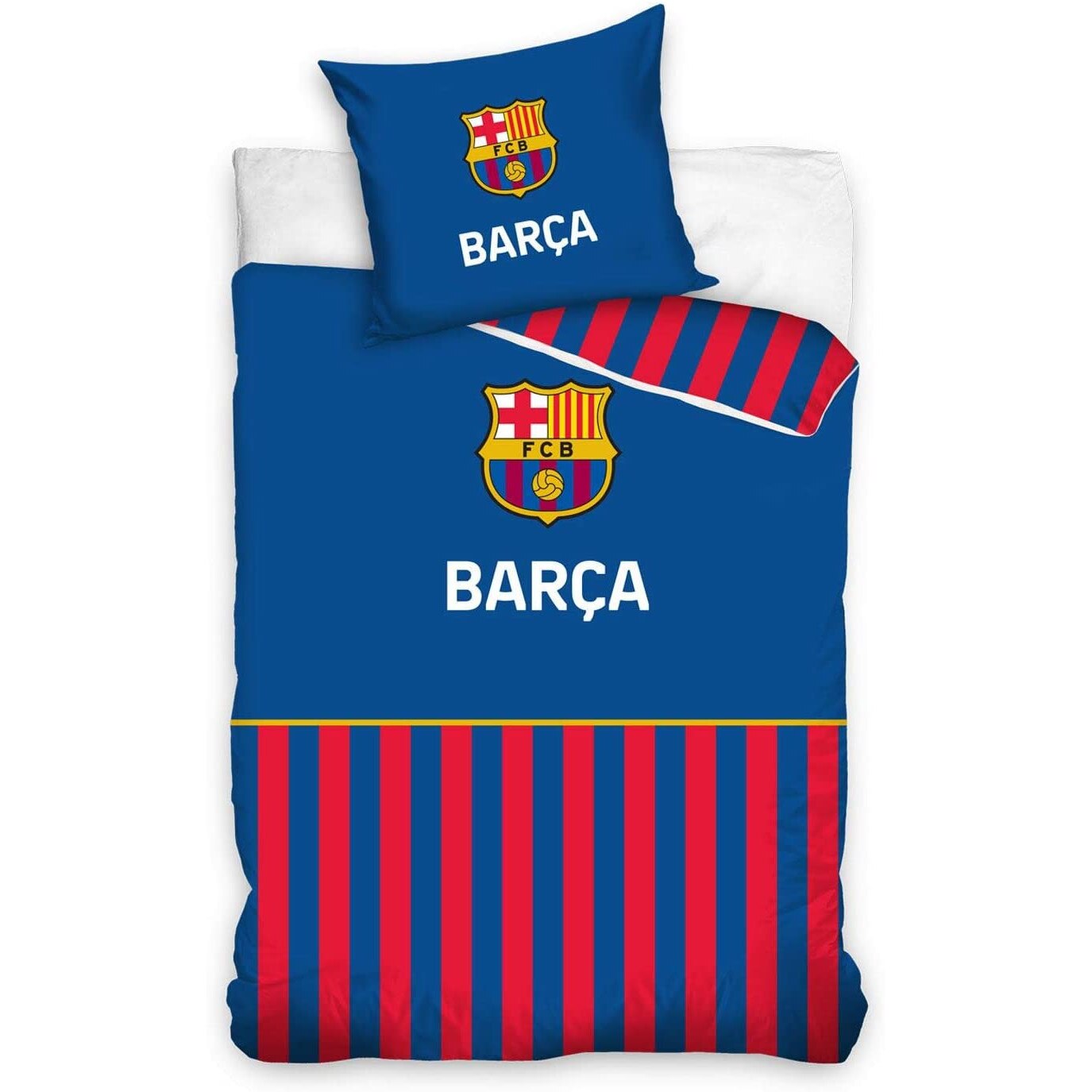 Lenjerie pat FC Barcelona 160x200 cm FCB192028