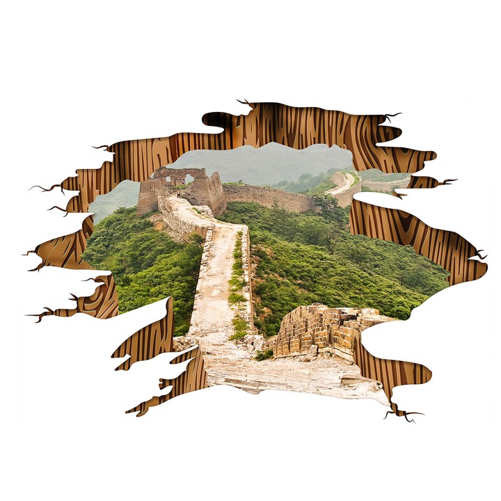 Sticker 3D gaura podea zid chinezesc 100X150 CM