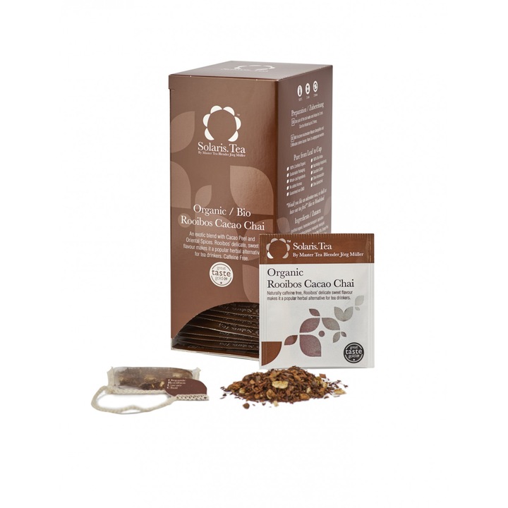 Ceai Solaris Organic Rooibos Cacao Chai 40 plicuri