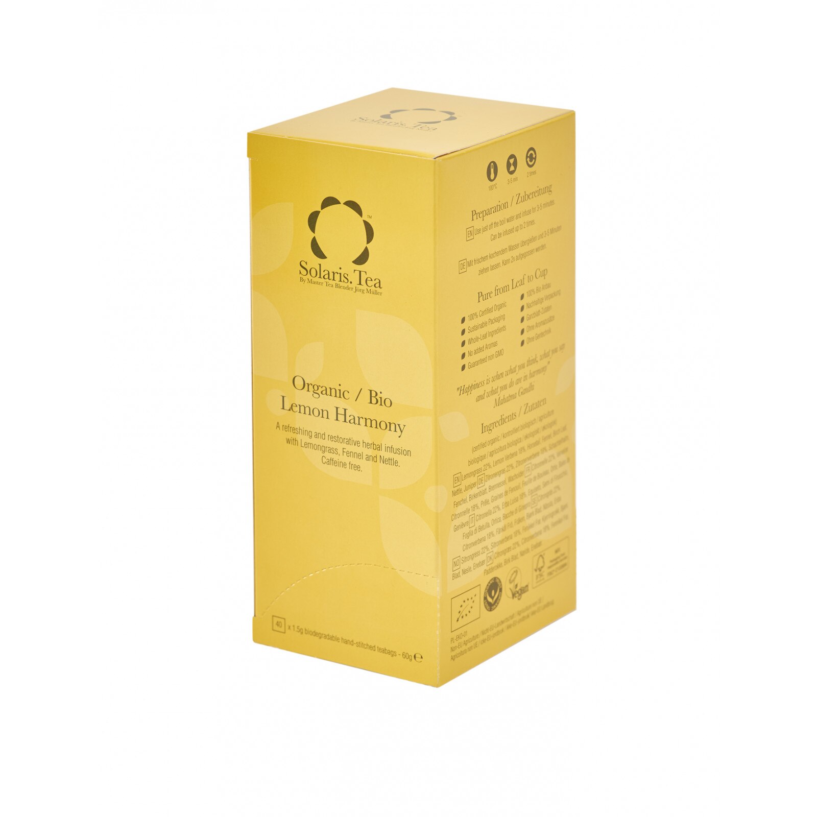 Ceai Solaris Organic Lamaie 40 plicuri