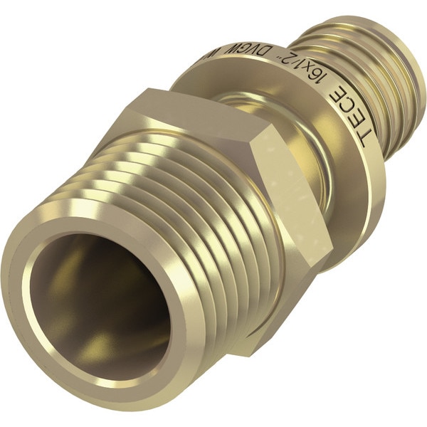 Racord cu filet exterior TECEflex, alama standard, 25 x FE 1