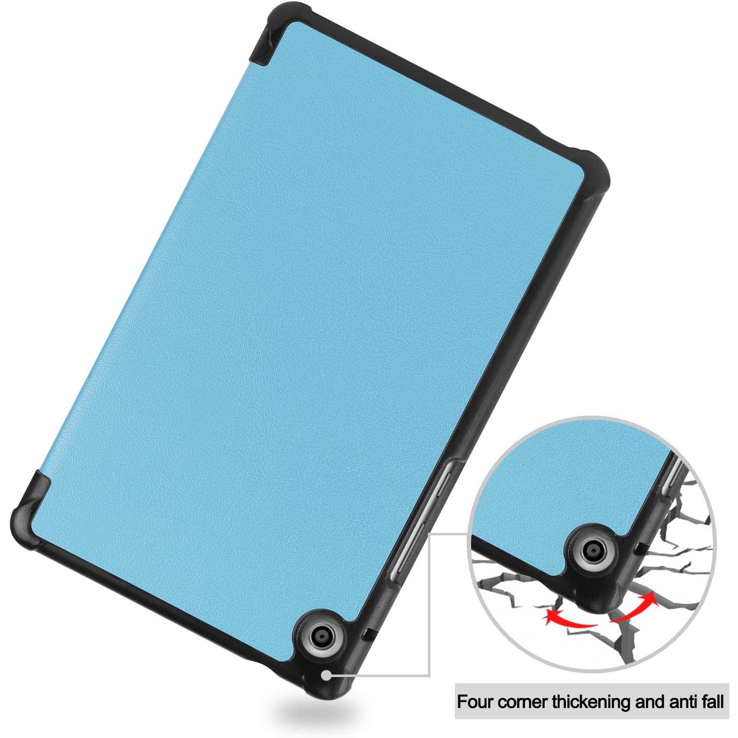 Husa Smart Cover compatibila cu Tableta Huawei MatePad T8 bleu