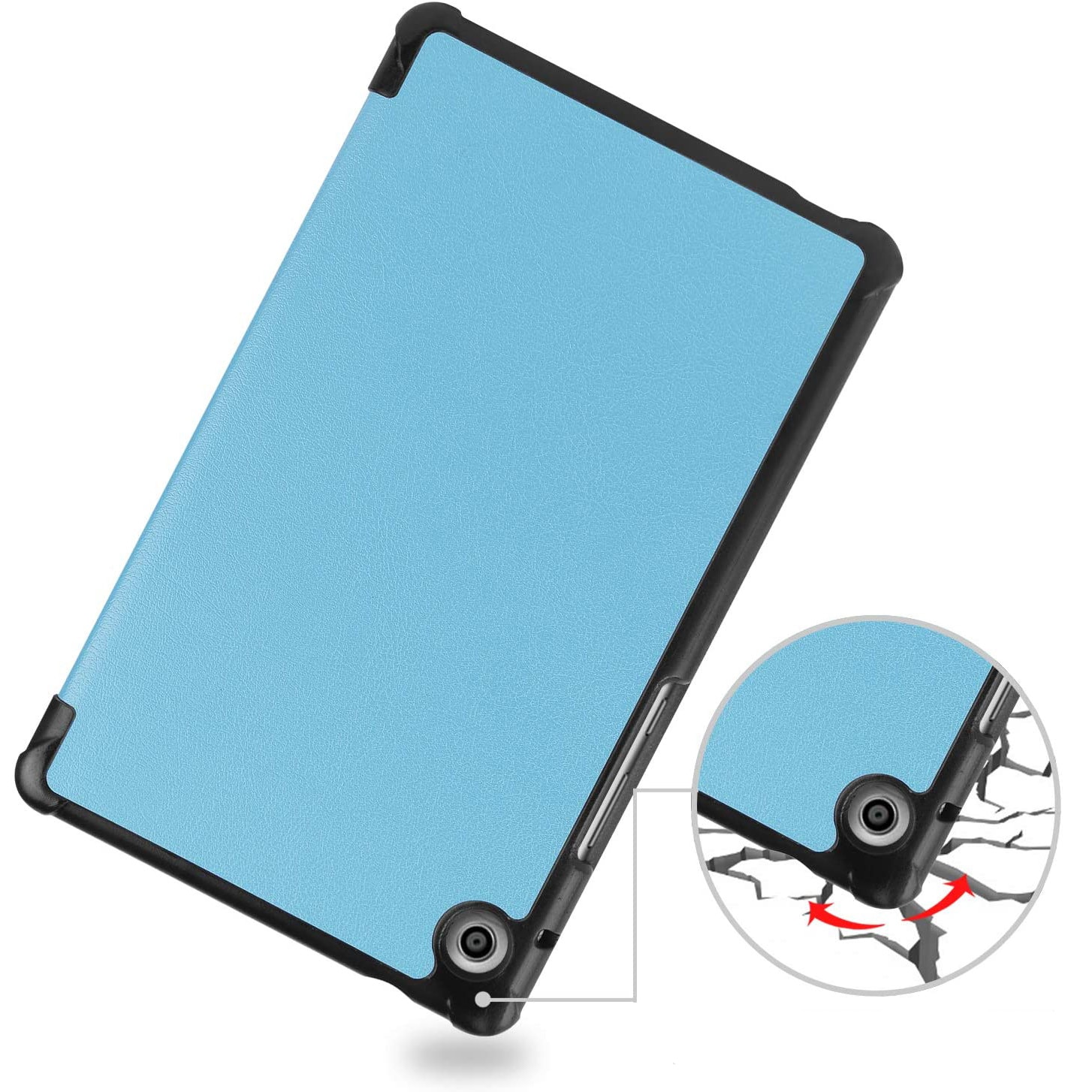 Husa Smart Cover compatibila cu Tableta Huawei MatePad T8 bleu