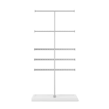 Umbra - Trigem 5 szintes asztali ékszertartó állvány fehér/nikkel
