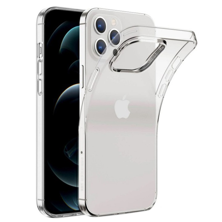 Силиконов калъф Case-M за iPhone 12 Pro Max, Безцветен