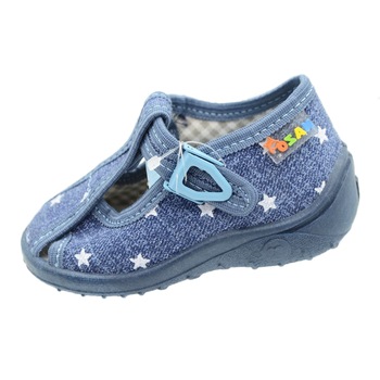 Sandale din panza pentru copii Nazo NSZ13A, Albastru, 19 Sandale din panza pentru copii Nazo NSZ13A, Albastru, 19