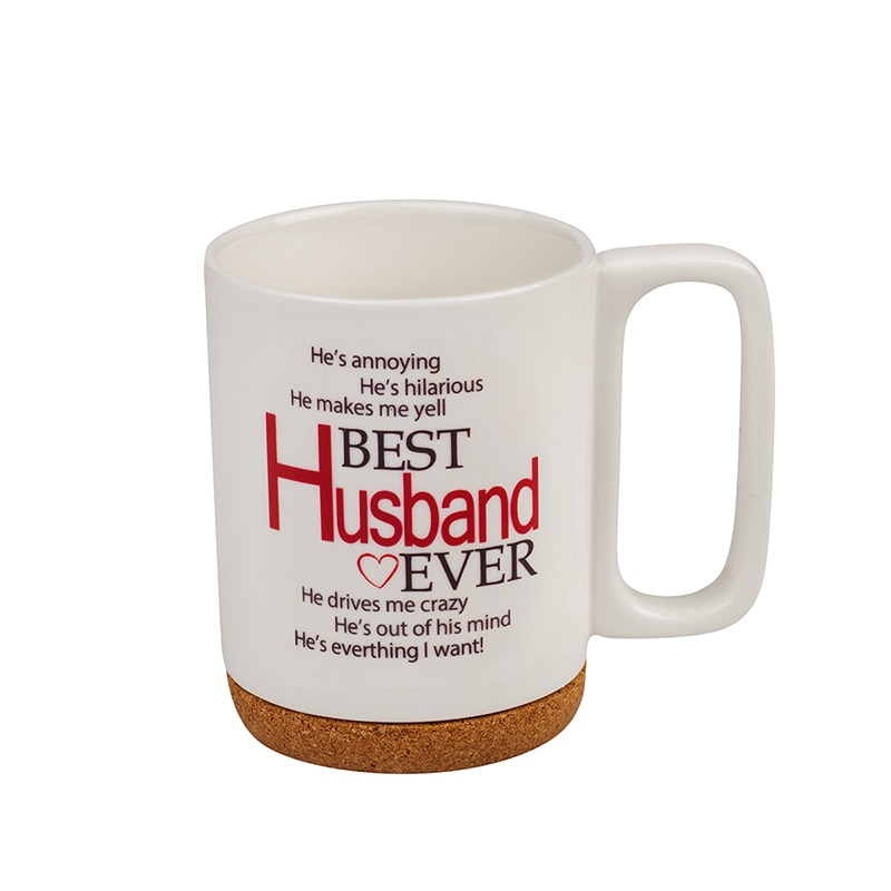 Cana portelan cu suport din pluta 