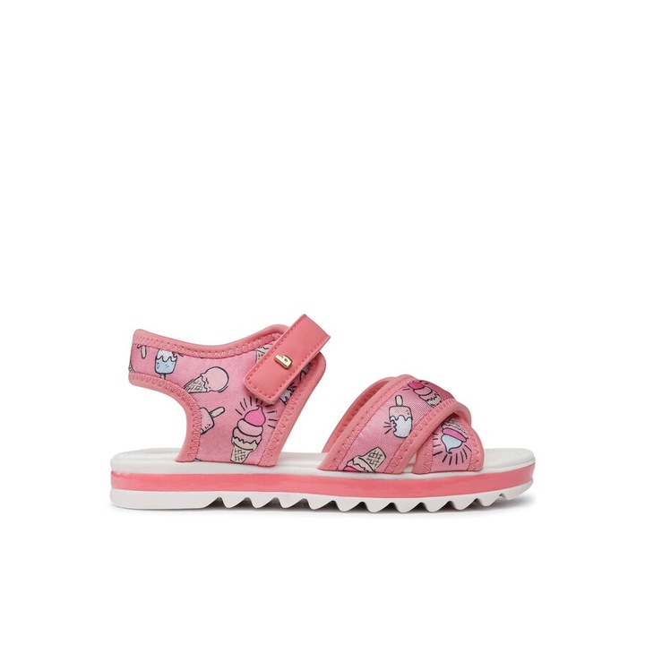 Детски Сандали за момиче BiBi Shoes Flat Form Ice Cream, Розов, 32 EU