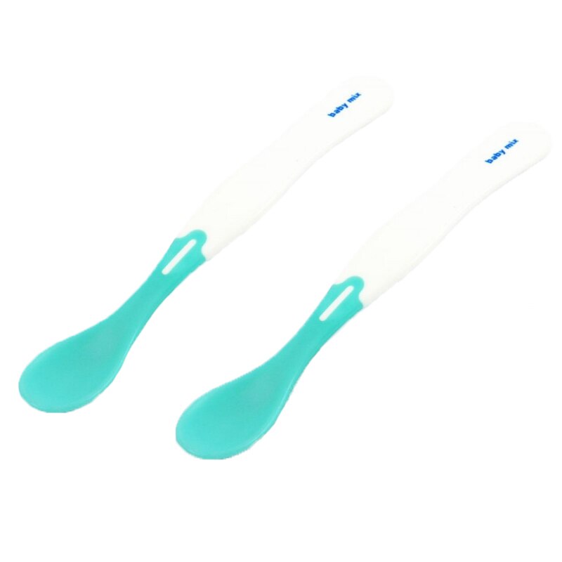 Set 2 lingurite BabyMix 903517, Turcoaz 6+ luni