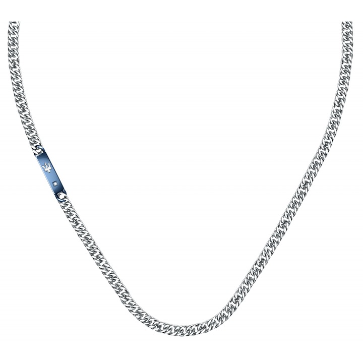 Colier Maserati JM221ATY02, Argintiu, Albastru