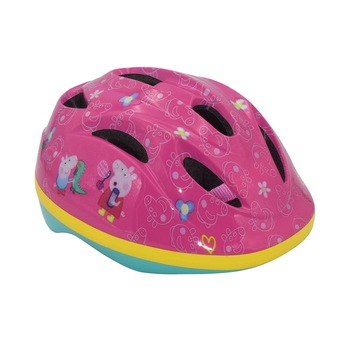 Casca copii pentru bicicleta Peppa Pig, marime 51-55 cm , culoare roz/galben Casca copii pentru bicicleta Peppa Pig, marime 51-55 cm , culoare roz/galben