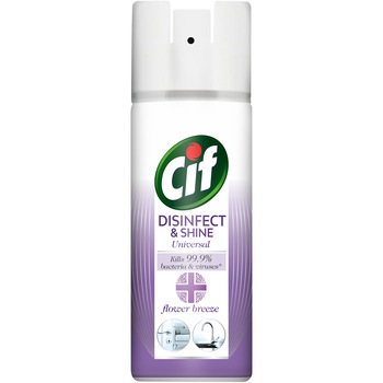 Spray dezinfectant suprafete Cif Flower Breeze, 400ml Spray dezinfectant suprafete Cif Flower Breeze, 400ml