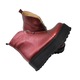 Ghete dama, Mateo Shoes, cu platforma si fermoar pe jumatate, Piele Naturala, Rosu