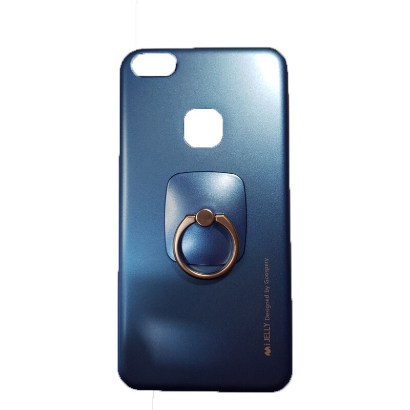 Husa pentru Huawei P10 Lite MERCURY Goospery Blue cu inel