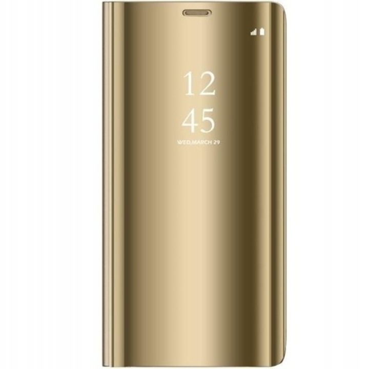 Smart Telefontok, Samsung Galaxy A20E készülékhez, Clear View, Aranyszínű