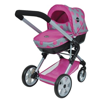 Carucior 4 in 1 Imaginarium Manhattan 4 In 1 Pram, pentru papusi de pana la 53 cm, pliabil si convertibil in 4 pozitii diferite Carucior 4 in 1 Imaginarium Manhattan 4 In 1 Pram, pentru papusi de pana la 53 cm, pliabil si convertibil in 4 pozitii diferite