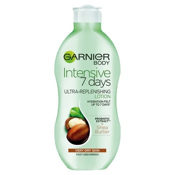 Lotiune de corp cu Unt de Shea pentru piele foarte uscata, Garnier Intensive 7 Days, 250ml Lotiune de corp cu Unt de Shea pentru piele foarte uscata, Garnier Intensive 7 Days, 250ml