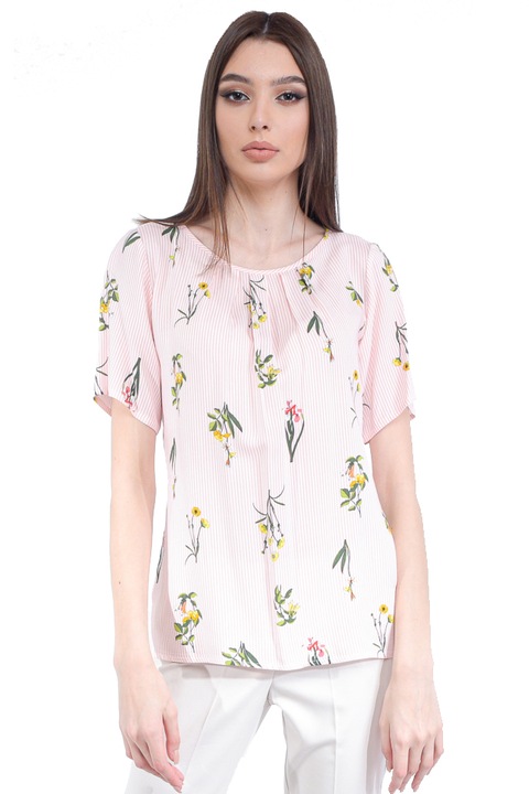 Bluza dama, Impreza, cu dungi si flori