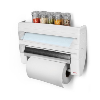 Dispenser bucatarie pentru hartie si folie METALTEX, Triple, Plastic, 31.5X18X40 cm Dispenser bucatarie pentru hartie si folie METALTEX, Triple, Plastic, 31.5X18X40 cm