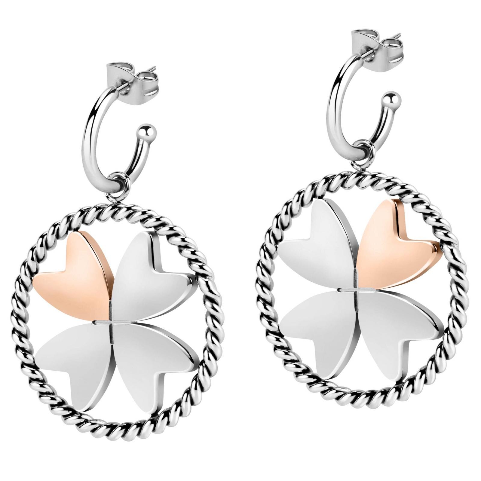Cercei Morellato SAQG35, Argintiu, Rose gold