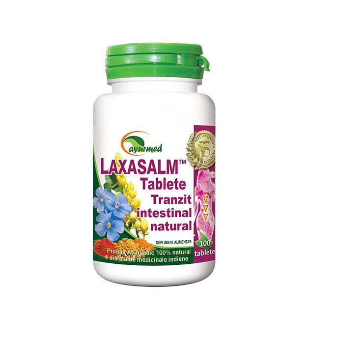 Laxasalm - Tranzit intestinal natural 100 tablete