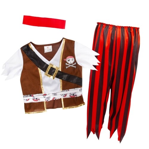 Costum de pirat Imaginarium Babysuit Morgan 68-80 cm, 6-18 luni, cu bandana, camasa si pantaloni