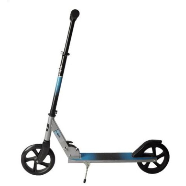 Kétkerekű roller, összecsukható, állítható kormány, kék/fekete