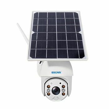 Camera supraveghere cu panou solar Escam alba Camera supraveghere cu panou solar Escam alba