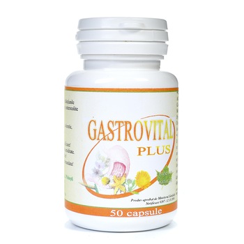 Capsule Gastrovital Plus Vitalia Pharma, 50 buc Capsule Gastrovital Plus Vitalia Pharma, 50 buc