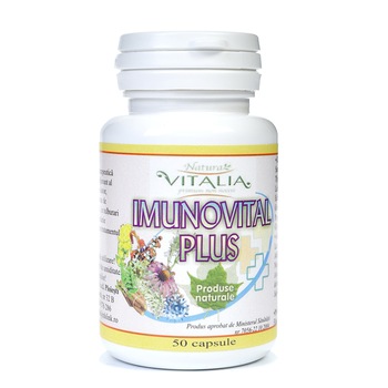 Capsule Imunovital Plus Vitalia Pharma, 50 buc Capsule Imunovital Plus Vitalia Pharma, 50 buc