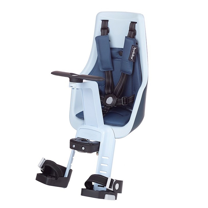 Scaun bicicleta Bobike Exclusive Mini Plus pentru copii, Denim Deluxe