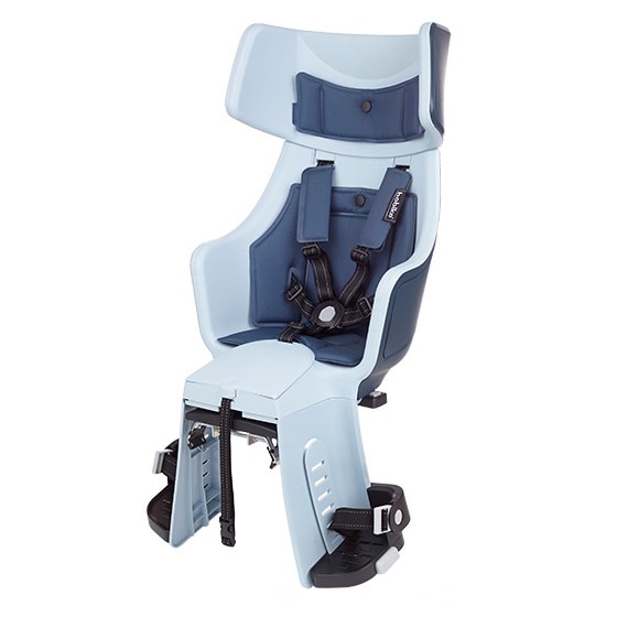 Scaun bicicleta Bobike Exclusive Tour Plus Frame LED pentru copii, Denim Deluxe