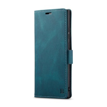 Husa pentru Samsung Galaxy Note 20 Ultra, CaseMe Retro, slim, piele, tip portofel, stand, inchidere magnetica, textura moale, protectie RFID, Albastru Husa pentru Samsung Galaxy Note 20 Ultra, CaseMe Retro, slim, piele, tip portofel, stand, inchidere magnetica, textura moale, protectie RFID, Albastru