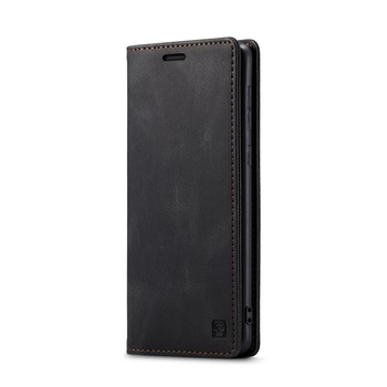 Husa pentru Samsung Galaxy S21 CaseMe Retro, slim, piele, tip portofel, stand, inchidere magnetica, textura moale, protectie RFID, Negru Husa pentru Samsung Galaxy S21 CaseMe Retro, slim, piele, tip portofel, stand, inchidere magnetica, textura moale, protectie RFID, Negru