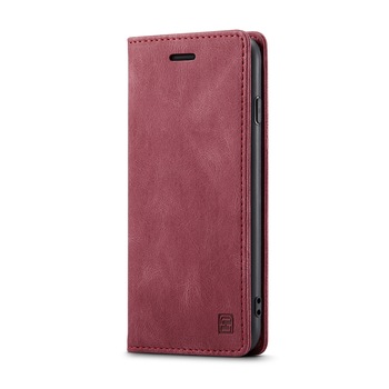 Husa pentru iPhone 8 Plus, 7 Plus, CaseMe Retro, slim, piele, tip portofel, stand, inchidere magnetica, textura moale, protectie RFID, Rosu Husa pentru iPhone 8 Plus, 7 Plus, CaseMe Retro, slim, piele, tip portofel, stand, inchidere magnetica, textura moale, protectie RFID, Rosu