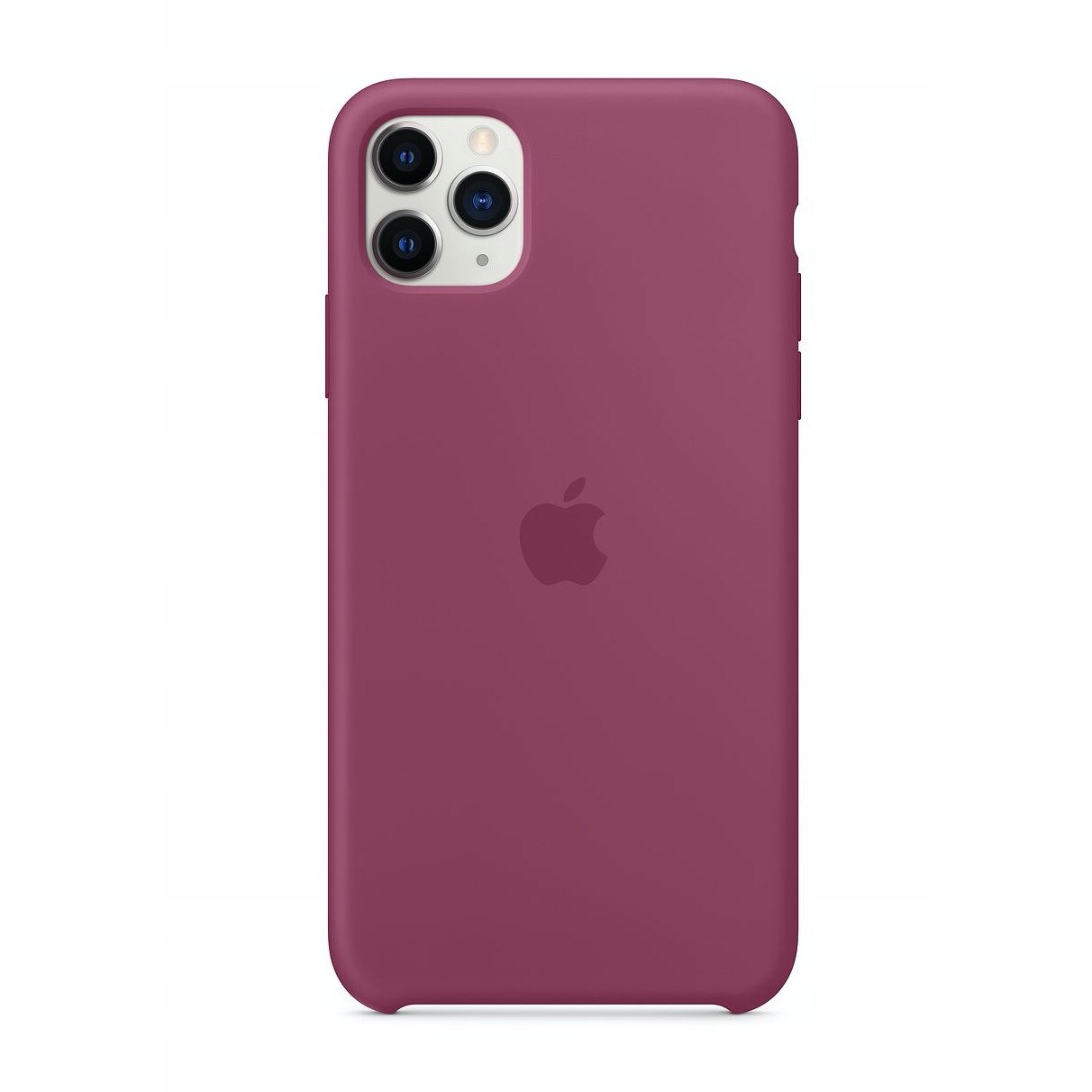 Husa de protectie Apple Silicone pentru iPhone 11 Pro Max, Pomegranate