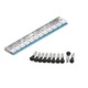 Set complet echilibrat jante aliaj cu valve cromate
