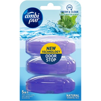 Odorizant toaleta Ambi Pur Fresh & Mint 165ml, rezerva Odorizant toaleta Ambi Pur Fresh & Mint 165ml, rezerva