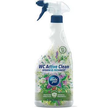 Spray pentru curatat vasul de toaleta Ambi Pur Wild Sage & Cedar, 500ml Spray pentru curatat vasul de toaleta Ambi Pur Wild Sage & Cedar, 500ml