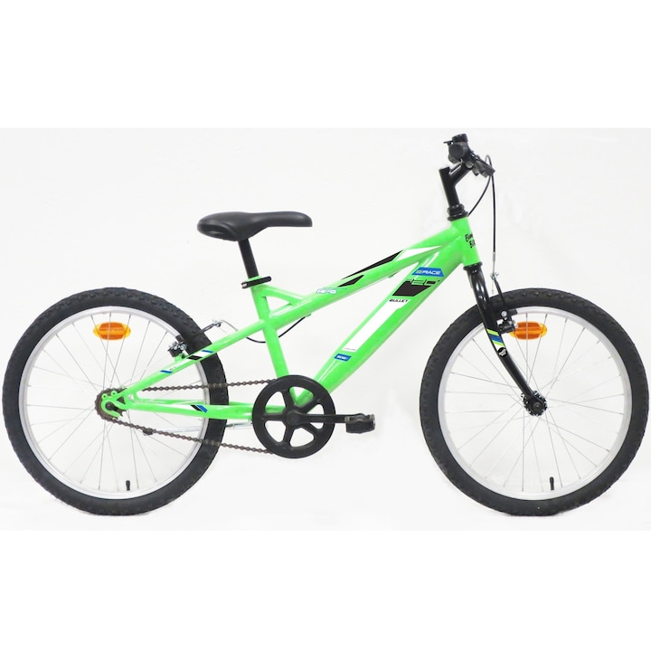 Bicicleta pentru copii Bimbo Bike Bulet MTB, 20 inch, 1 viteza, verde