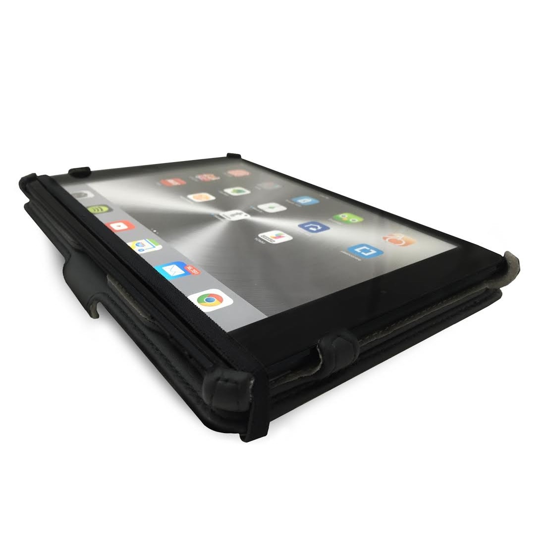 Husa de protectie Khomo, Piele, Flip Cover, iPad Mini 4, Negru