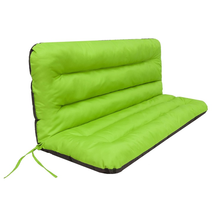 Градинска възглавница за люлка "Ania" Зелена лайм 150x110x7см