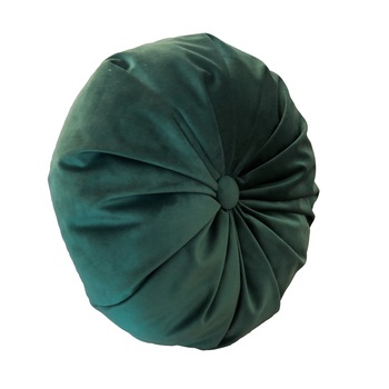 Perna Decorativa, Rotunda, Catifea Lux, Verde, 38cm Perna Decorativa, Rotunda, Catifea Lux, Verde, 38cm